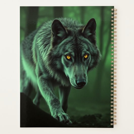 De majesteit van het wild: de alfa in het bos planner (Achterkant)