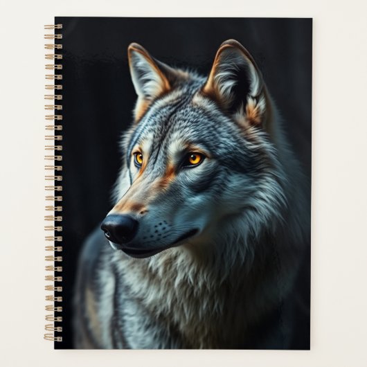 De majesteit van het wild: de alfa in het bos planner (Voorkant)