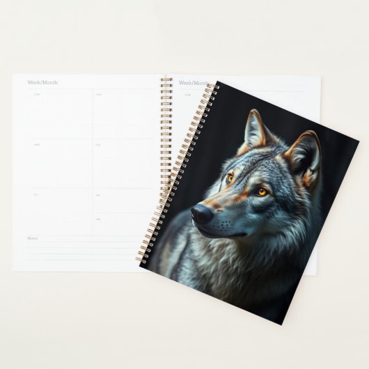 De majesteit van het wild: de alfa in het bos planner (Display)