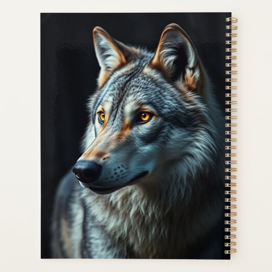 De majesteit van het wild: de alfa in het bos planner (Achterkant)