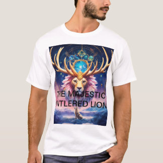 DE MAJESTIC ANTLERED LEEUW T-SHIRT