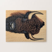 de Majestic Bison - een symbool van macht en vrijh Legpuzzel (Horizontaal)
