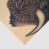 de Majestic Bison - een symbool van macht en vrijh Tissuepapier (Detail)