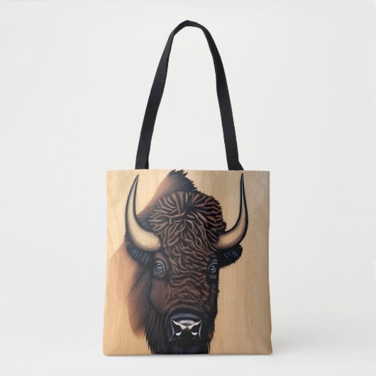 de Majestic Bison - een symbool van macht en vrijh Tote Bag (Voorkant)
