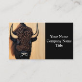 de Majestic Bison - een symbool van macht en vrijh Visitekaartje (Voorkant)