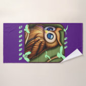 De Majestic Brown Owl Badhanddoek (Badhanddoek)
