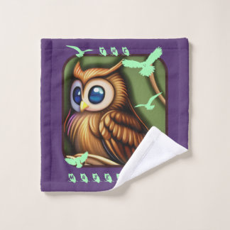 De Majestic Brown Owl Washandje