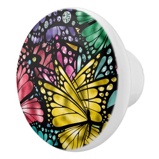 De Majestic Butterfly Keramische Knop (Rechts)