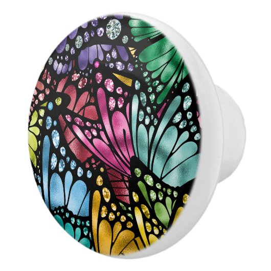 De Majestic Butterfly Keramische Knop (Rechts)