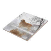 De Majestic Golden Retriever Tegeltje (Zijkant)