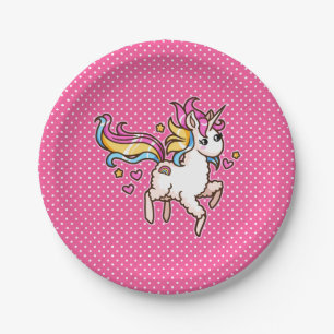 De Majestic Llamacorn Papieren Bordje