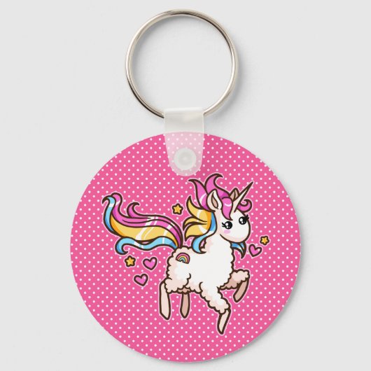 De Majestic Llamacorn Sleutelhanger (Voorkant)