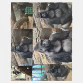 DE MAJESTISCHE MOUNTAIN GORILLA FLEECE DEKEN (Voorkant)