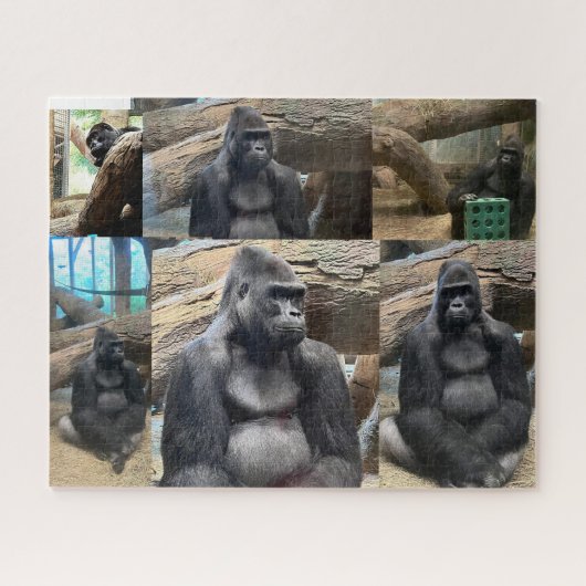 DE MAJESTISCHE MOUNTAIN GORILLA LEGPUZZEL (Horizontaal)