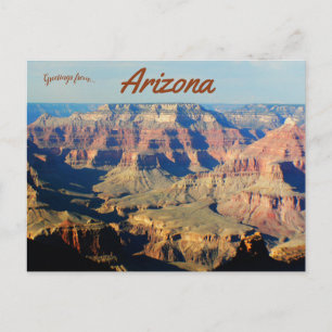 De majestueuze Grand Canyon van Arizona Briefkaart