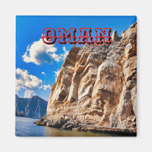 De majestueuze kliffen van Oman Magneet