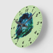 De majestueuze Leeuw van de Waterverf in de Hemel Ronde Klok (Hoek)