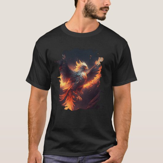 De majestueuze opkomst van het epische feniks 1 t-shirt (Voorkant)