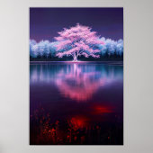 De majestueuze schoonheid van Blooming Sakura Poster (Voorkant)