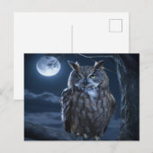 De majestueuze uil briefkaart (Voorkant / Achterkant)
