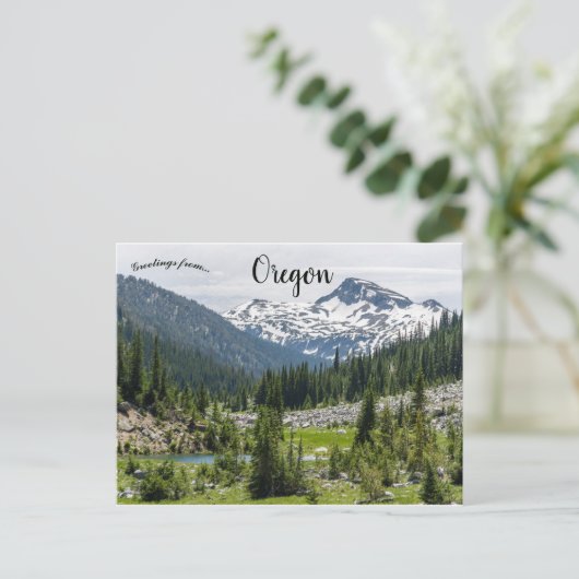 De majestueuze Wallowa Mountains in Oregon Briefkaart (Staand voorkant)