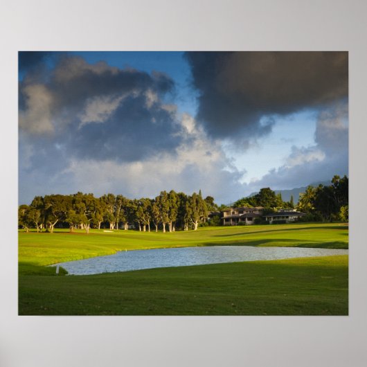 De Makai-golfbaan in Princeville Poster (Voorkant)