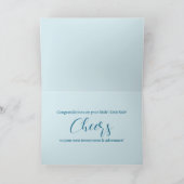 De makelaar feliciteert de huurders. Hallo Gezond  Bedankkaart (Binnen)