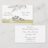 De makelaar in het zwarte en witte huis visitekaartje (Voorkant / Achterkant)