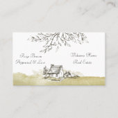 De makelaar in het zwarte en witte huis visitekaartje (Voorkant)