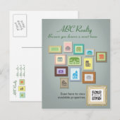 De Makelaardij van ABC van de Sjabloon van het Briefkaart (Voorkant / Achterkant)