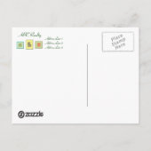 De Makelaardij van ABC van de Sjabloon van het Briefkaart (Achterkant)