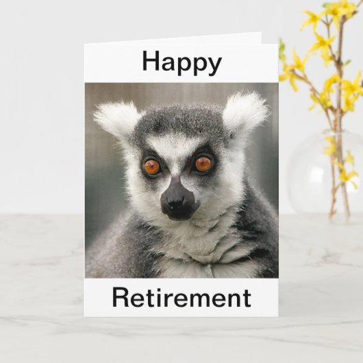 de maki van de ringsstaart kaart (Gele Bloem)