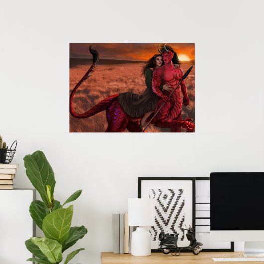 De makreel en het beest poster (Thuiskantoor)