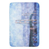 De makreelbrug badmat (Voorkant Verticaal)