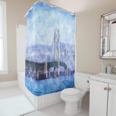 De makreelbrug douchegordijn (In situ)