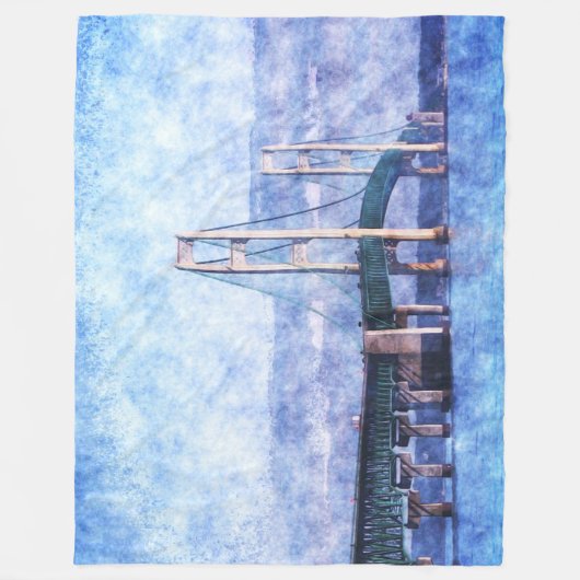 De makreelbrug fleece deken (Voorkant)