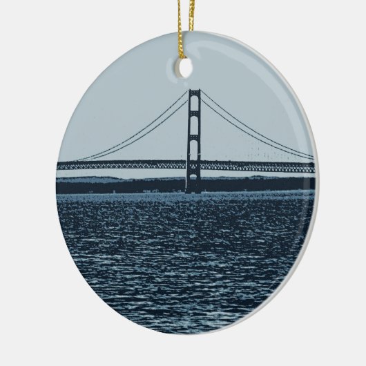 De makreelbrug keramisch ornament (Links)