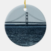 De makreelbrug keramisch ornament (Achterkant)