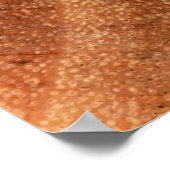 De mal die op het bruine houten oppervlak groeit,  poster (Hoek)