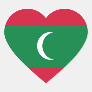 de Maldiven Hart Sticker