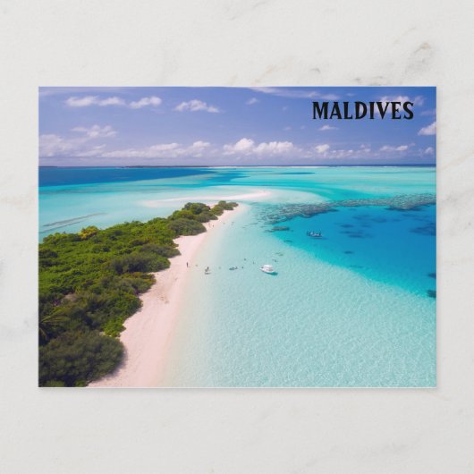 De Maldiven Post Card Briefkaart (Voorkant)