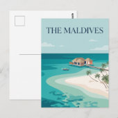 De Malediven Briefkaart (Voorkant / Achterkant)