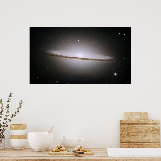 De Malli Sombrero Galaxy (M104) Poster (Keuken)