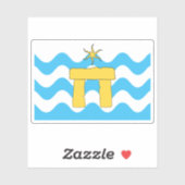 De Maltese vlag van Mġarr (2000-Cadeau) Sticker (Vel)
