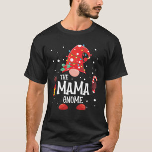 De mamma Gnome Matching Family Kerstgenoome T-shirt