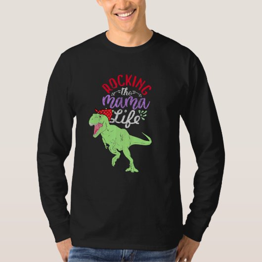 De mamma Mamasaurus T Rex Dinosaur 1 T-shirt (Voorkant)