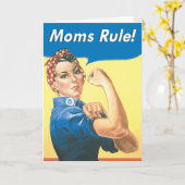 De mamma's beslissen het Grappige Wenskaart van Kaart (Gele Bloem)