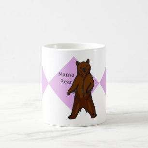 De mamma's dragen Hand-drawn Thee van de Grizzly Koffiemok