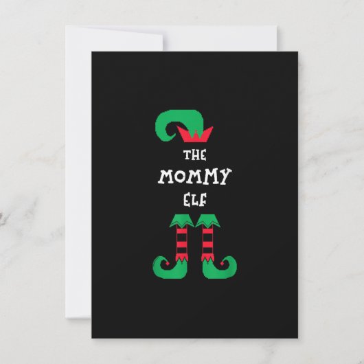 De mammie Elf Kerstmis mama Pasma mama Momma Funny Kaart (Voorkant)
