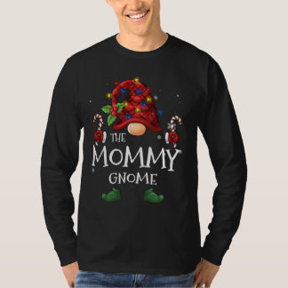 De mammie koepelbuffel met kerstboomverlichting t-shirt